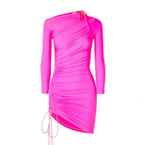 Balenciaga hot pink dress size 38